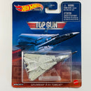 2021 Hot Wheels Premium Entertainment Top Gun Grumman F-14 Tomcat gris Primera Edición