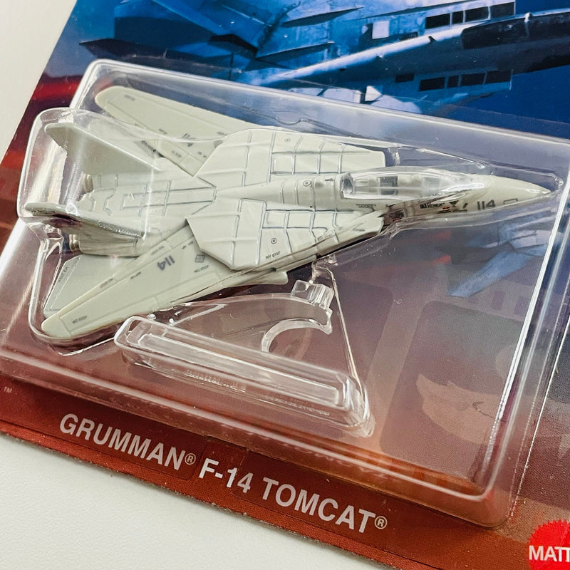 2021 Hot Wheels Premium Entertainment Top Gun Grumman F-14 Tomcat gris Primera Edición