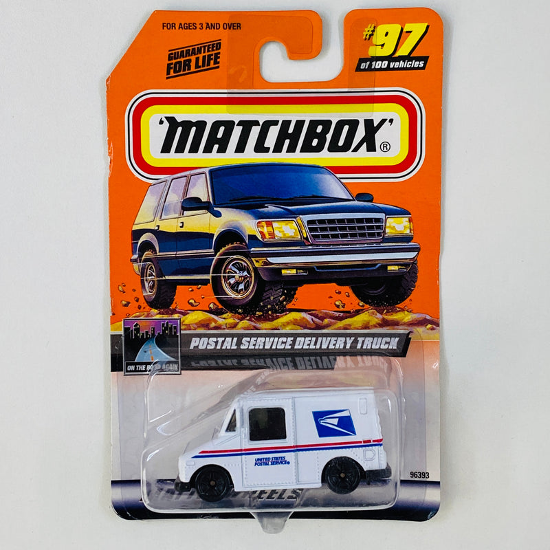 2000 Matchbox On The Road Again Grumman USPS Postal Service Delivery Truck blanco Primera Edición