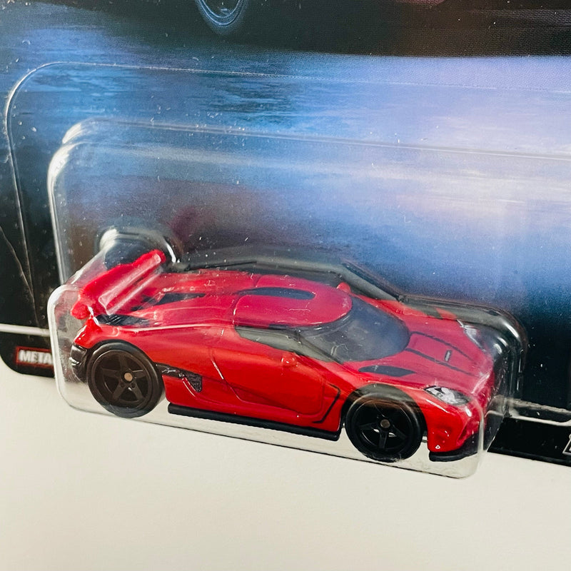2022 Hot Wheels Premium Car Culture Exotic Envy Koenigsegg Agera R rojo Llantas de Goma RR
