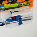 2000 Matchbox Air Travel Aero Junior azul con Alas Extensibles