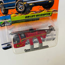 2000 Matchbox CHASE de Edición Limitada Air Travel Air Lift Helicopter Sikorsky rojo con Hélices Rotativas