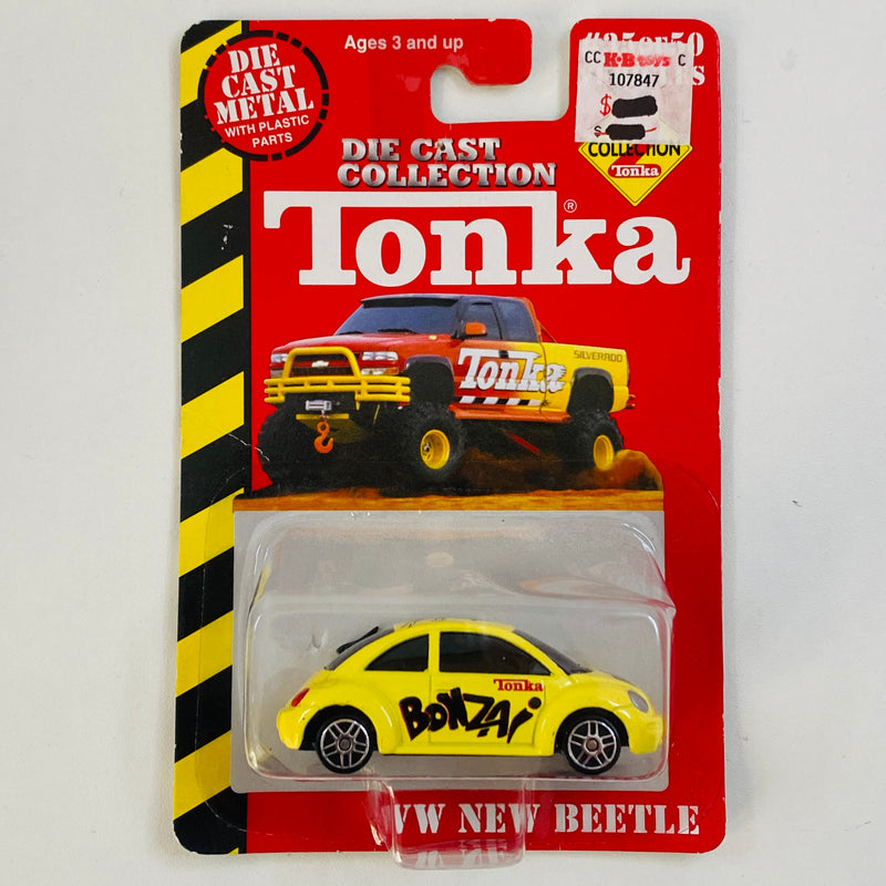 2000 Maisto Tonka Die Cast Collection Bud Bonzai Volkswagen VW New Beetle amarillo