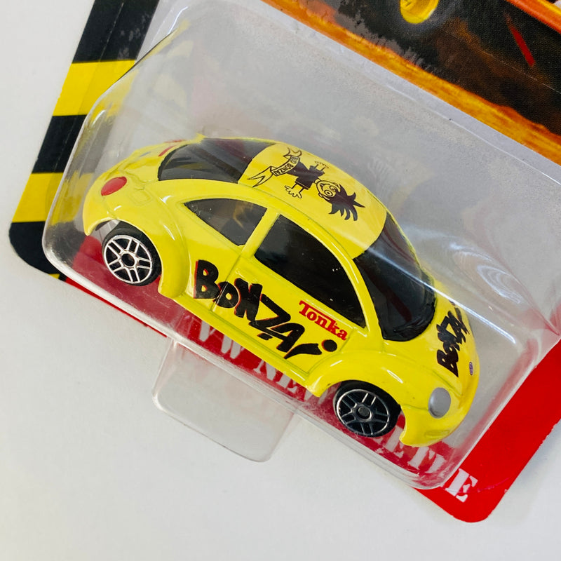 2000 Maisto Tonka Die Cast Collection Bud Bonzai Volkswagen VW New Beetle amarillo