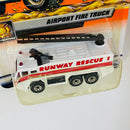 2000 Matchbox CHASE de Edición Limitada Fire Fighters Gloster Saro Airport Fire Truck blanco Bombero con Cañón de Agua y Escalera Móviles