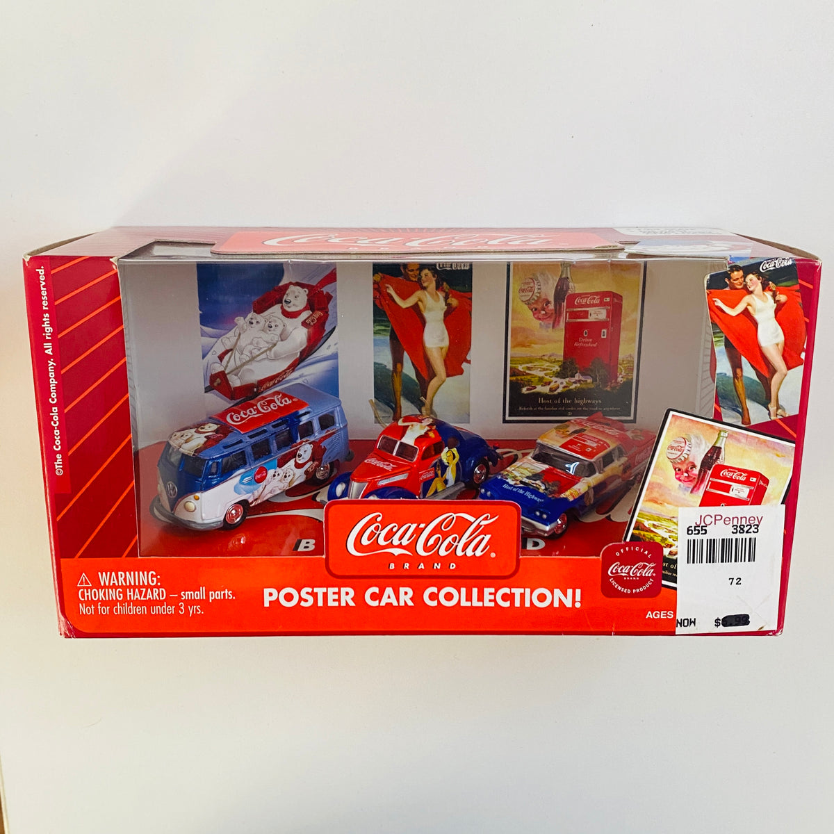 2003 Johnny Lightning Coke Coca Cola Poster Car Collection 3 Pack Set