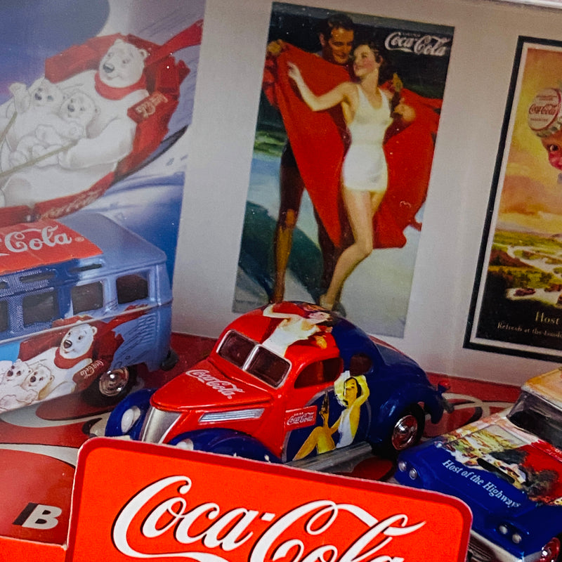 2003 Johnny Lightning Coke Coca Cola Poster Car Collection 3 Pack Set