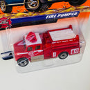 1999 Matchbox Fire Rescue International Fire Pumper rojo Bombero Primera Edición