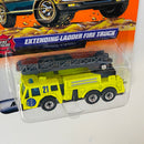 1999 Matchbox Fire Rescue 1976 Oshkosh L Series Extending Ladder Fire Truck amarillo Bombero con Escalera Móvil