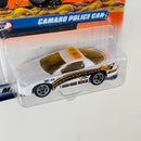 1999 Matchbox At Your Service 1993 Chevrolet Z28 Camaro Police Car blanco