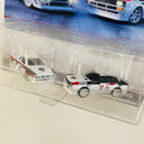 2022 Hot Wheels Premium Car Culture Group B 2 Pack Set de 2 con Llantas de Goma RR - Lancia Rally 037, 84 Audi Sport Quattro