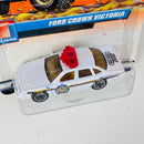 2000 Matchbox CHASE de Edición Limitada Police Patrol 1997 Ford Crown Victoria Police Car blanco