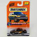 1998 Matchbox To The Rescue 1997 Ford Crown Victoria Police Car negro