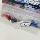 2021 Hot Wheels Premium Car Culture Porsche 962 2 Pack Set de 2 - Advan Porsche 962 y Valvoline Porsche 962 con Llantas de Goma RR