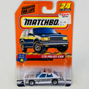 1998 Matchbox To The Rescue Ford Ltd Police Car blanco