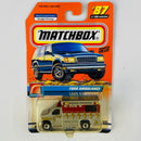 2000 Matchbox Police Patrol Ford Ambulance plata metálico