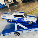 2022 Hot Wheels Premium Car Culture Team Transport 65 Ford Galaxie y camión Ford C-800 con Llantas de Goma RR