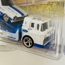 2022 Hot Wheels Premium Car Culture Team Transport 65 Ford Galaxie y camión Ford C-800 con Llantas de Goma RR