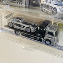 2022 Hot Wheels Premium Car Culture Team Transport 16 Mercedes AMG GT3 y camión Fleet Street con Llantas de Goma RR