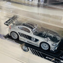 2022 Hot Wheels Premium Car Culture Team Transport 16 Mercedes AMG GT3 y camión Fleet Street con Llantas de Goma RR