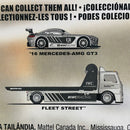 2022 Hot Wheels Premium Car Culture Team Transport 16 Mercedes AMG GT3 y camión Fleet Street con Llantas de Goma RR