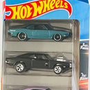 2025 Hot Wheels Fast & Furious Rápidos y Furiosos 5 Pack Set de 5 - 68 Plymouth Barracuda Formula S, 70 Dodge Charger R/T, 1966 Chevrolet Impala, Nissan Silvia S13, Porsche 911 GT3 RS