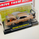 2011 M2 Machines Detroit Muscle Premium Edition 1969 Dodge Charger Daytona 440 bronce metálico Llantas de Goma