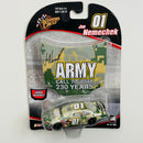 2006 Hasbro Winners Circle NASCAR Joe Nemechek 01 US Army Chevrolet Monte Carlo verde camuflado Llantas Goodyear con Capó Imán Magnético