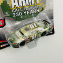 2006 Hasbro Winners Circle NASCAR Joe Nemechek 01 US Army Chevrolet Monte Carlo verde camuflado Llantas Goodyear con Capó Imán Magnético