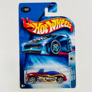 2004 Hot Wheels Track Aces Power Pipes 177 rojo metálico PR5 base ZAMAC