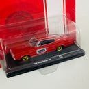 2022 M2 Machines Auto-Drivers Limited Edition 1/9,600 Hays 1966 Dodge Charger 383 R84 rojo Llantas de Goma