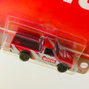 2023 Hot Wheels Premium Pop Culture Vintage Oil Motul Datsun 620 rojo Llantas de Goma RR