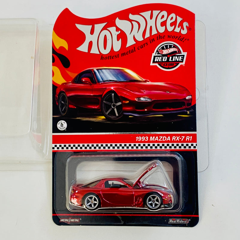 2024 Hot Wheels RLC Exclusivo Red Line Club 1993 Mazda RX-7 R1 rojo sp