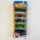 2025 Hot Wheels Motor Show 5 Pack Set de 5 - Aston Martin Vulcan, Ferrari SF90 Stradale, 17 Ford GT, Lamborghini Huracan LP 610-4, Lotus Evija