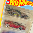 2025 Hot Wheels Motor Show 5 Pack Set de 5 - Aston Martin Vulcan, Ferrari SF90 Stradale, 17 Ford GT, Lamborghini Huracan LP 610-4, Lotus Evija