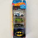 2026 Hot Wheels Batman 5 Pack Set de 5 - 1989 Batmobile, Armored Truck, 70s Van, Blvd Bruiser, Batplane