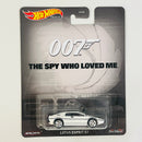 2024 Hot Wheels Premium Pop Culture James Bond 007 The Spy Who Loved Me Lotus Esprit S1 blanco Llantas de Goma RR