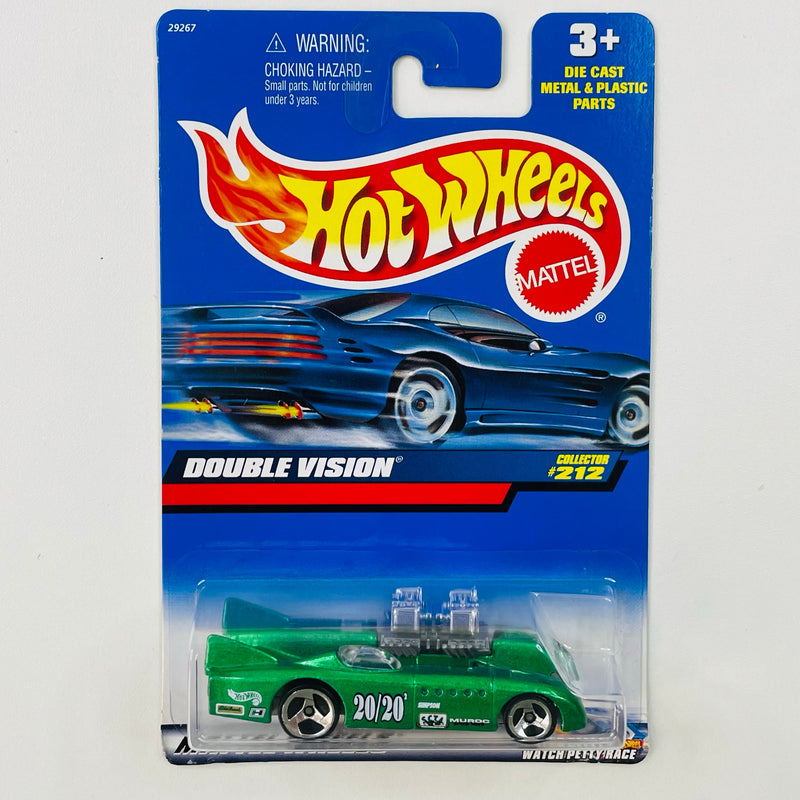 2000 Hot Wheels Double Vision 212 verde metálico 3SP Blíster 90s