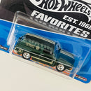 2018 Hot Wheels Premium 50th Anniversary Favorites Custom 69 Volkswagen Squareback verde metálico Llantas de Goma RR base ZAMAC