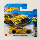 2025 Hot Wheels HW Race Day 2018 Bentley Continental GT3 dorado metálico TRAP5