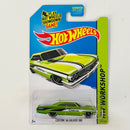 2014 Hot Wheels HW Workshop Custom 64 Ford Galaxie 500 verde metálico PR5