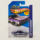 2013 Hot Wheels HW Showroom 68 Plymouth Barracuda Formula S morado metálico 5SP Primera Edición