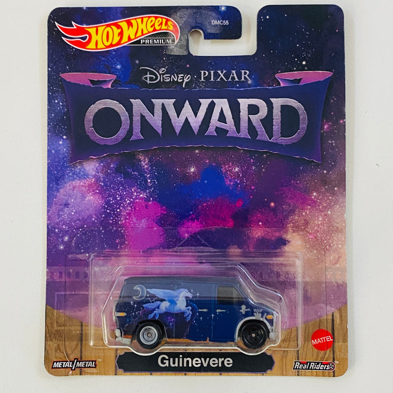 2022 Hot Wheels Premium Entertainment Disney Pixar Onward Unidos Guinevere azul Llantas de Goma RR Primera Edición