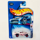 2004 Hot Wheels Star Spangled Ford T-Bird 1957 blanco con flamas 5SP