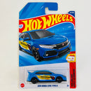 2025 Hot Wheels Then and Now 2018 Honda Civic Type R azul 5SP