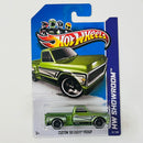 2013 Hot Wheels HW Showroom Custom 69 Chevy Pickup verde metálico PR5