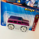 2005 Hot Wheels First Editions Blings Mercedes Benz G500 034 morado metálico Bling Primera Edición