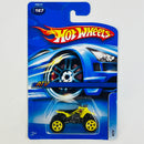 2005 Hot Wheels ATV Suzuki QuadRacer amarillo 5SP base ZAMAC