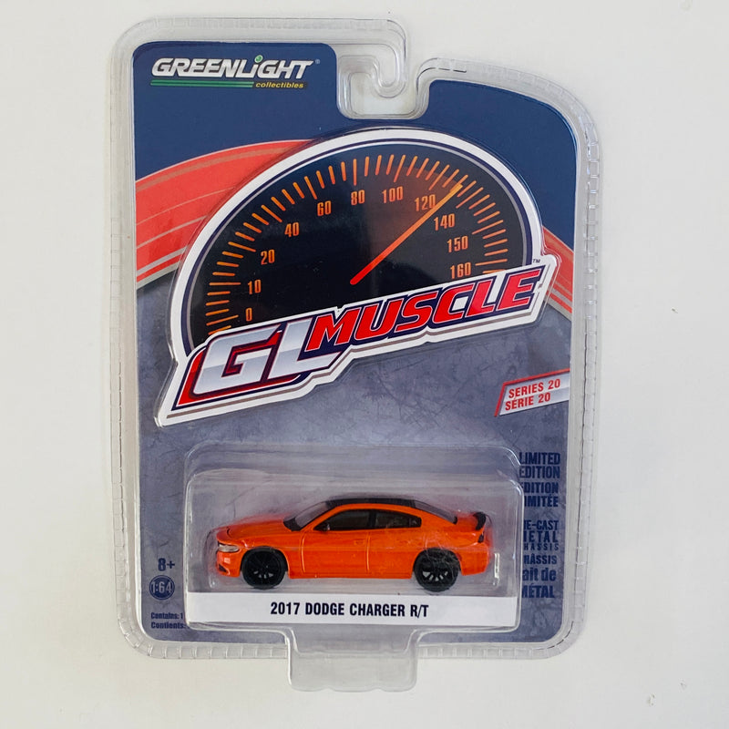 2018 Greenlight Limited Edition GL Muscle Series 20 2017 Dodge Charger R/T naranja Llantas de Goma