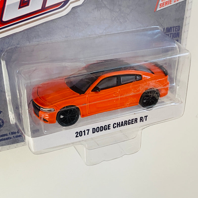 2018 Greenlight Limited Edition GL Muscle Series 20 2017 Dodge Charger R/T naranja Llantas de Goma